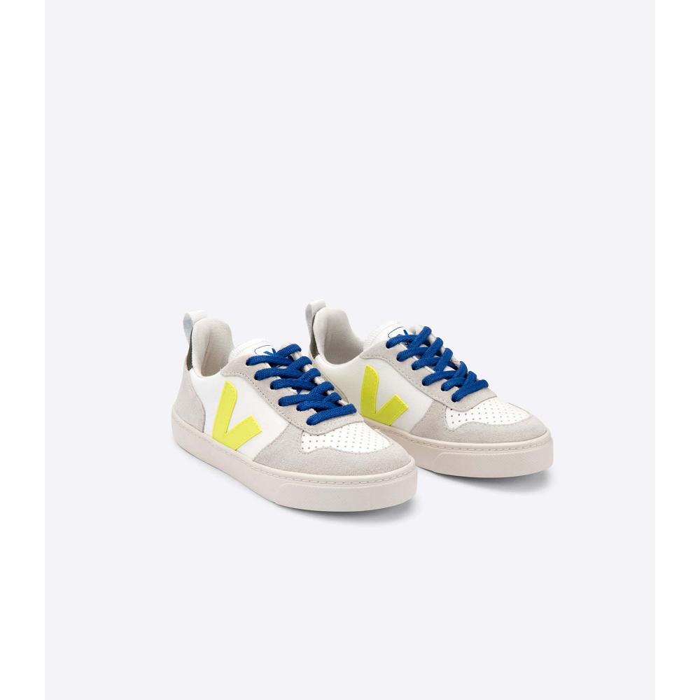 Kids' Veja V-10 VEJA X BONTON Shoes White | ZA 744VRW